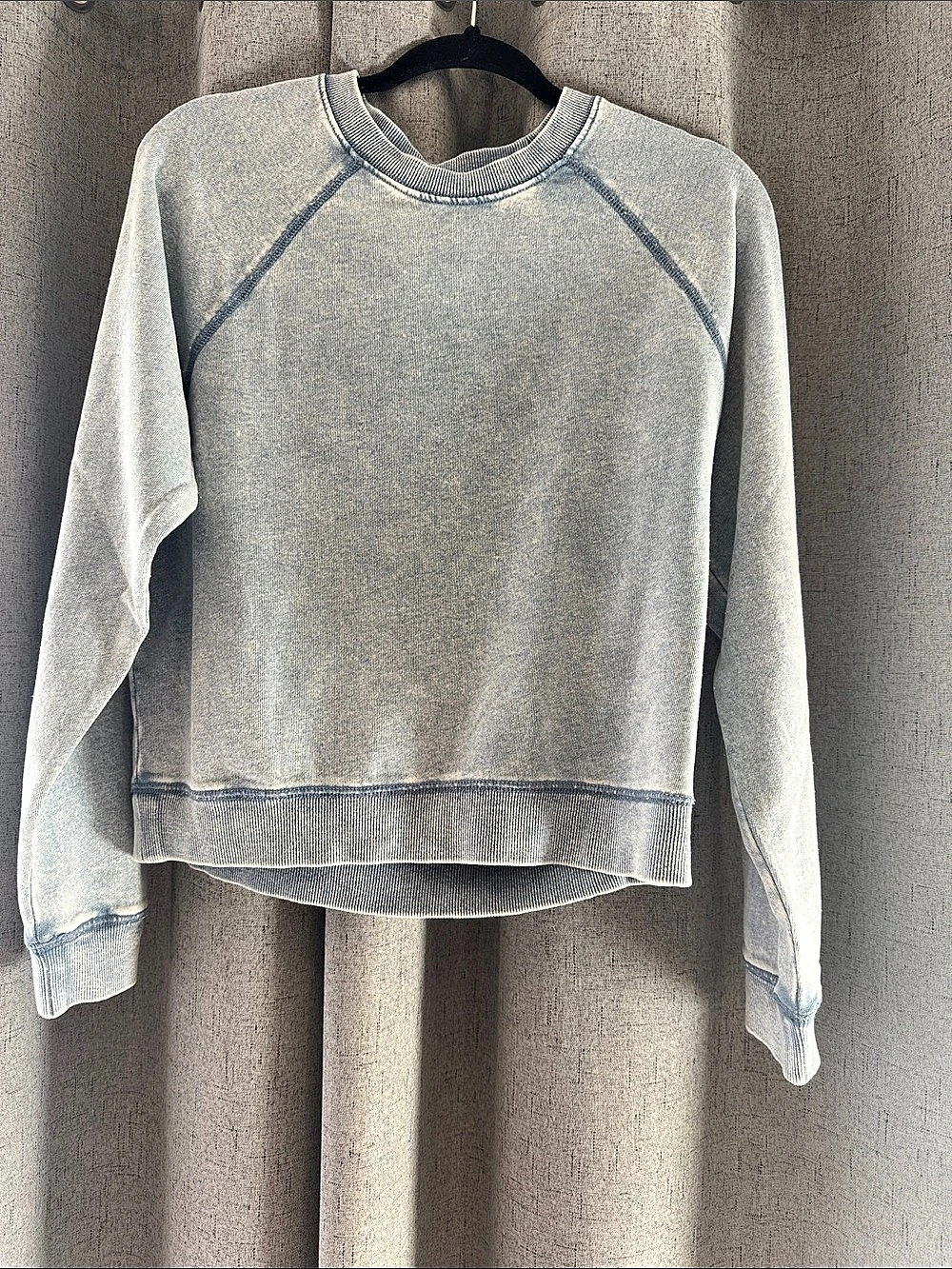 Z Supply Saldana Knit Denim Top Blue Small